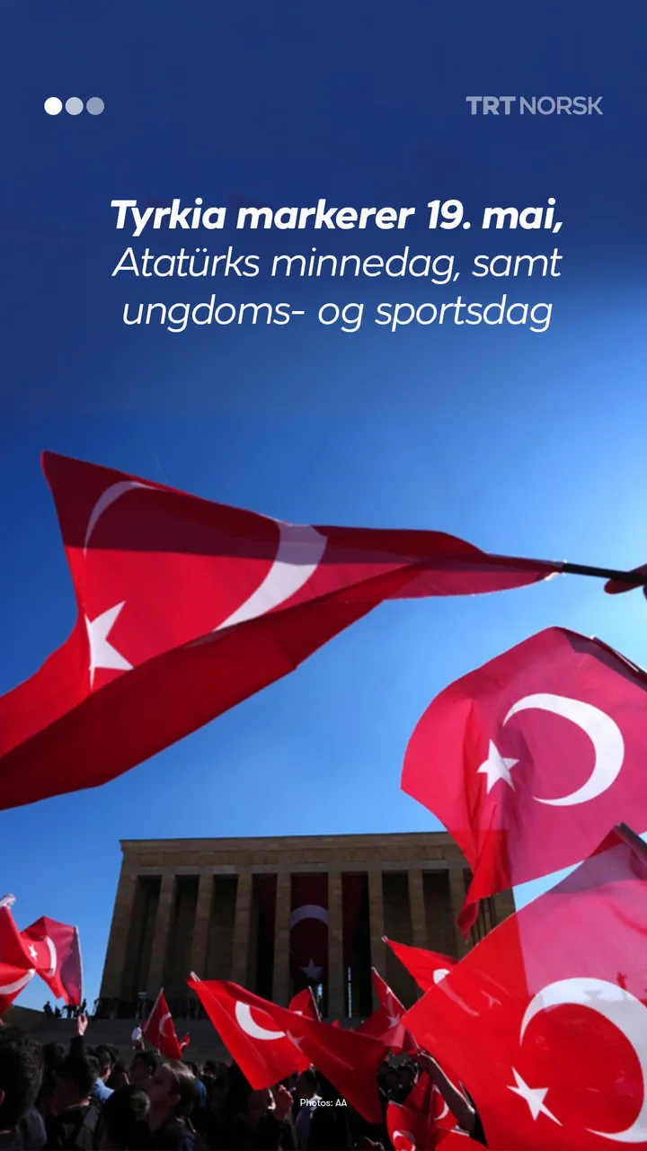 Tyrkia markerer 19. mai, Atatürks minnedag, samt ungdoms- og sportsdag